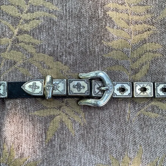Brighton | Accessories | Brighton Leathersilver Concho Belt  display picture 2